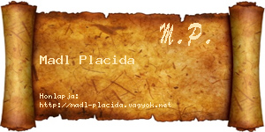 Madl Placida névjegykártya